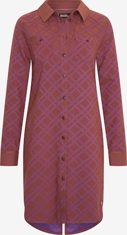 4funkyflavours Shirt Dress 'Dreamality' in Brown: front