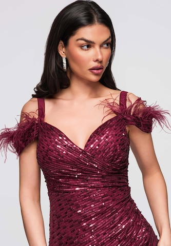 Ombre Evening dress in Red