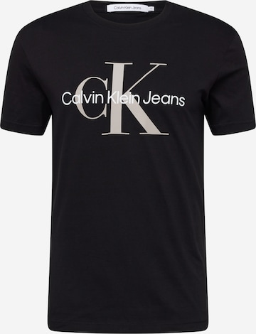 Calvin Klein Jeans T-shirt i svart: framsida