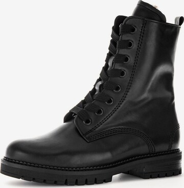 GABOR Lace-Up Boots in Black: front