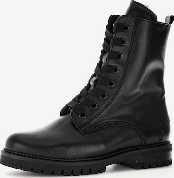 GABOR Lace-Up Boots in Black: front