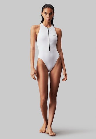 Maillot de bain Calvin Klein Swimwear en blanc