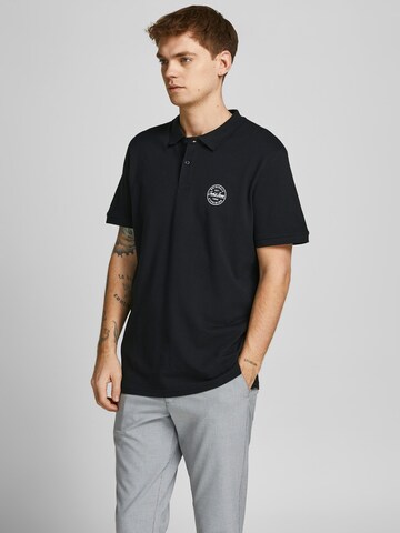 JACK & JONES Poloshirt 'Shark' in Schwarz: predná strana