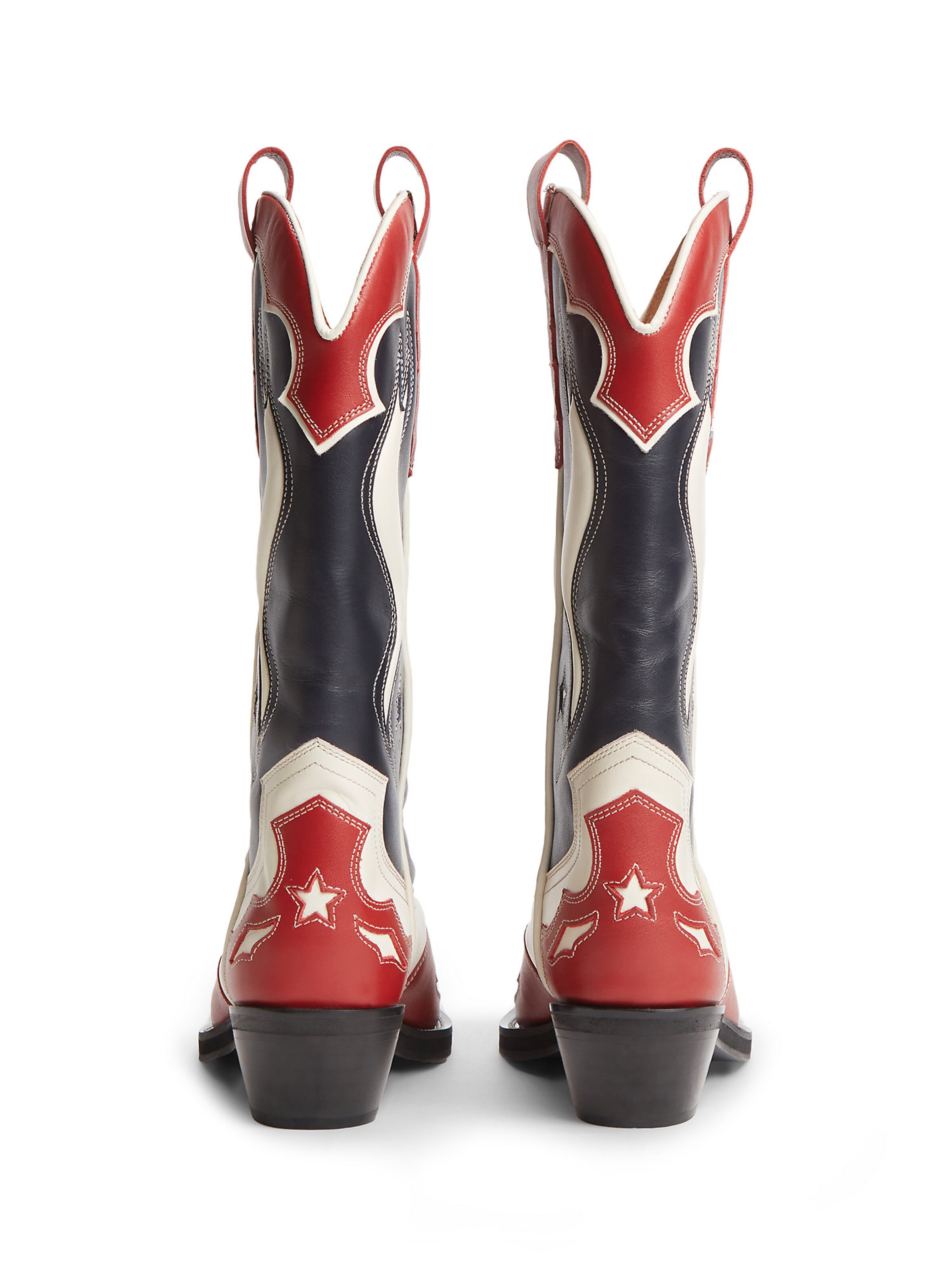 Bottes de cowboy Tommy Jeans en rouge
