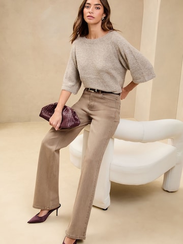 Lipsy Wide Leg Jeans in Braun