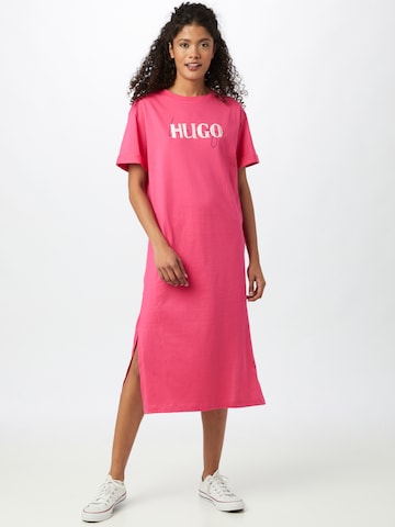 HUGO Kleid 'Naily' in Pink: predná strana