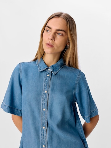 OBJECT Shirt Dress 'OBJFRAME' in Blue