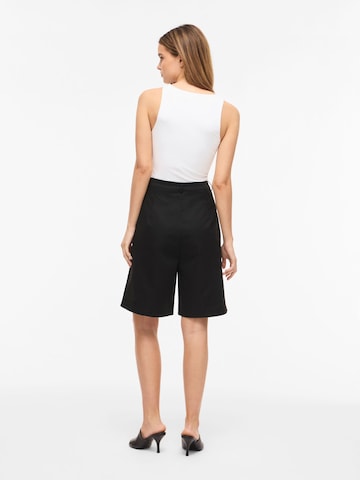 VILA - Pierna ancha Pantalón plisado 'VICarel' en negro
