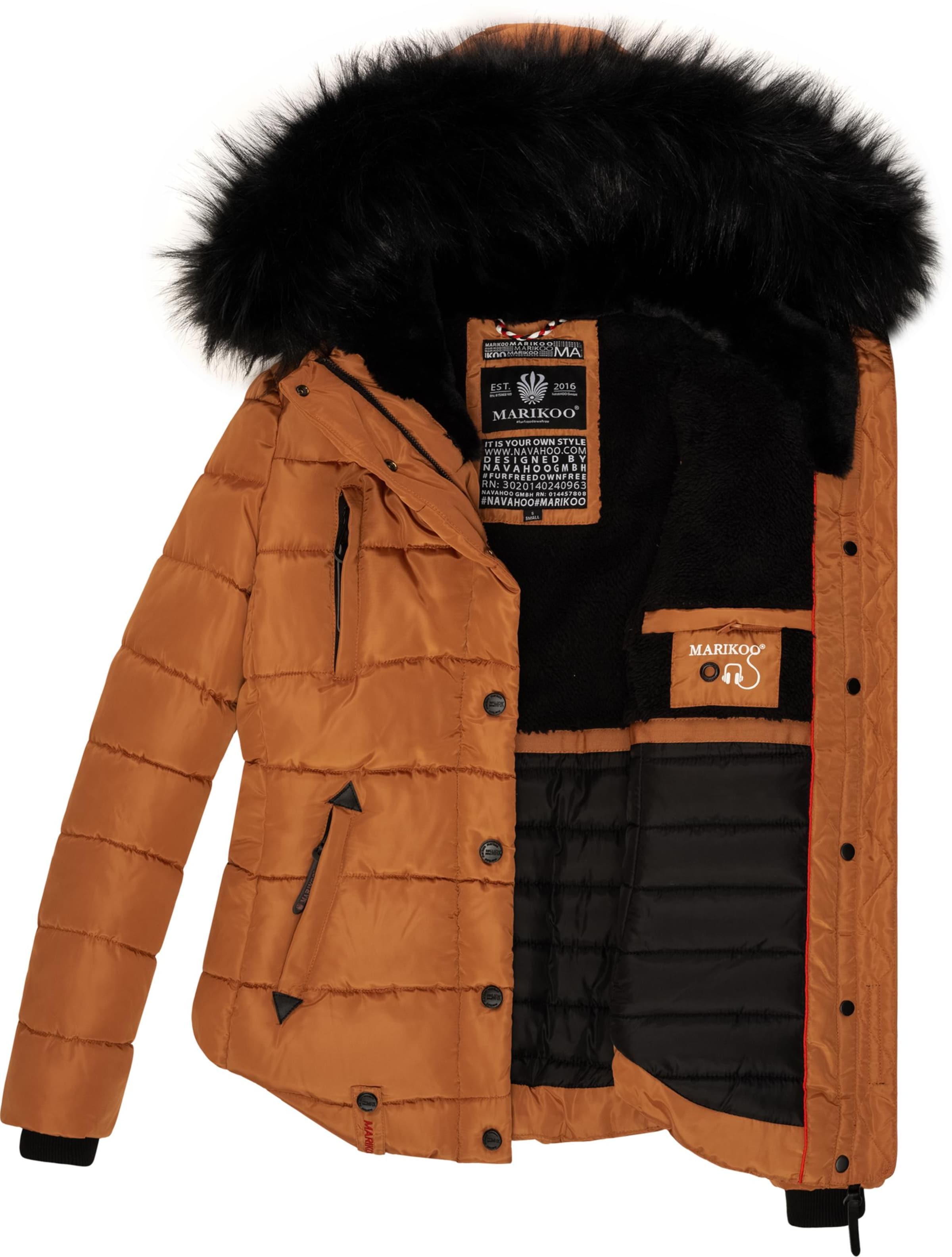 MARIKOO Зимняя куртка 'Lotusblüte' в Коричневый