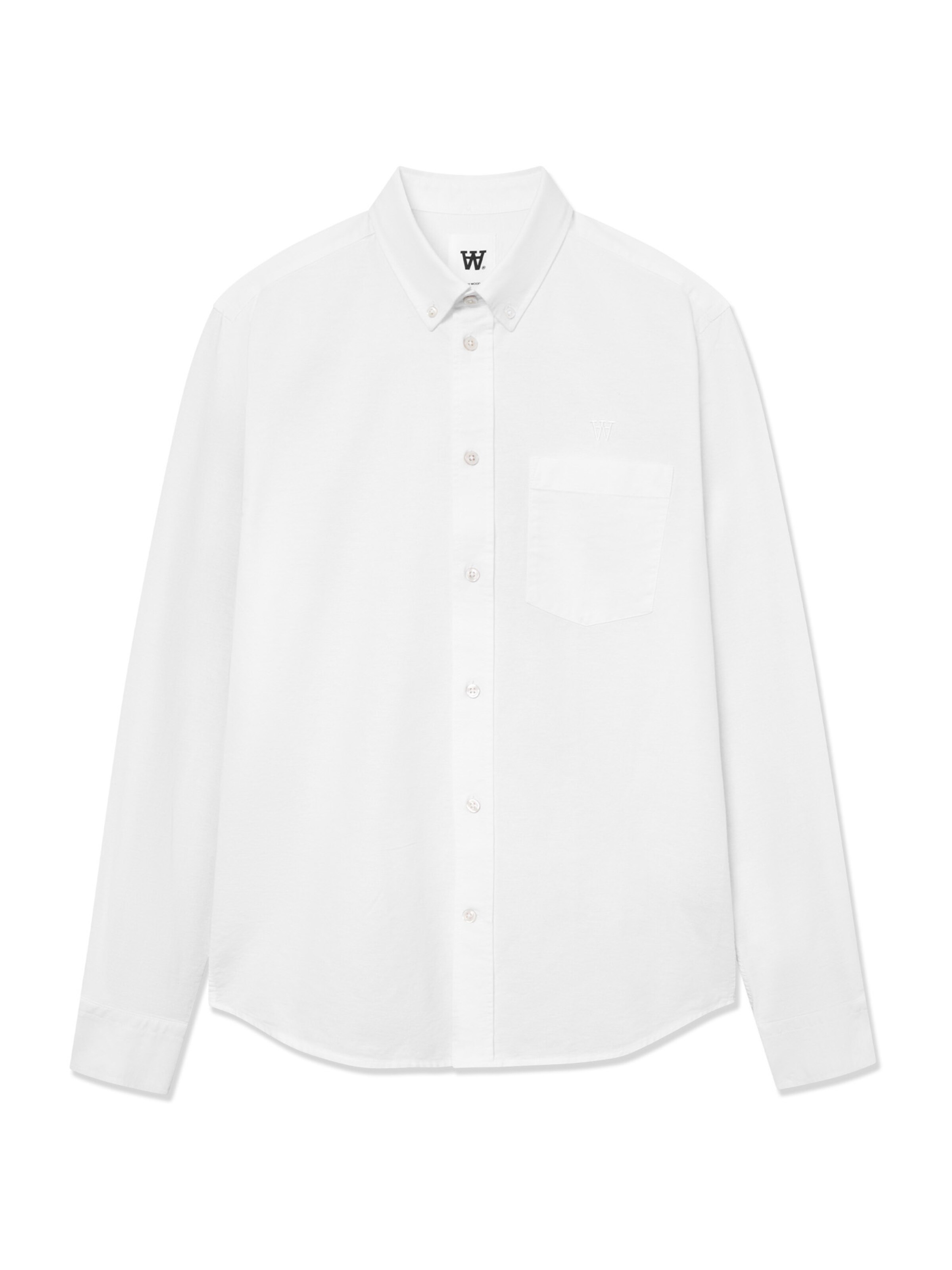 Regular fit Camicia 'WWAdam' di WOOD WOOD in bianco: frontale