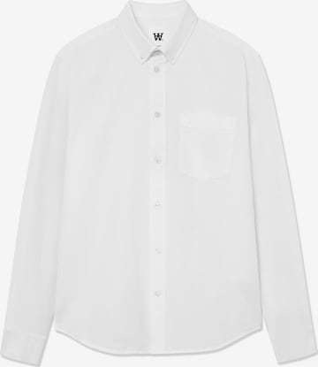 WOOD WOOD Regular Fit Paita 'WWAdam' värissä valkoinen: etupuoli
