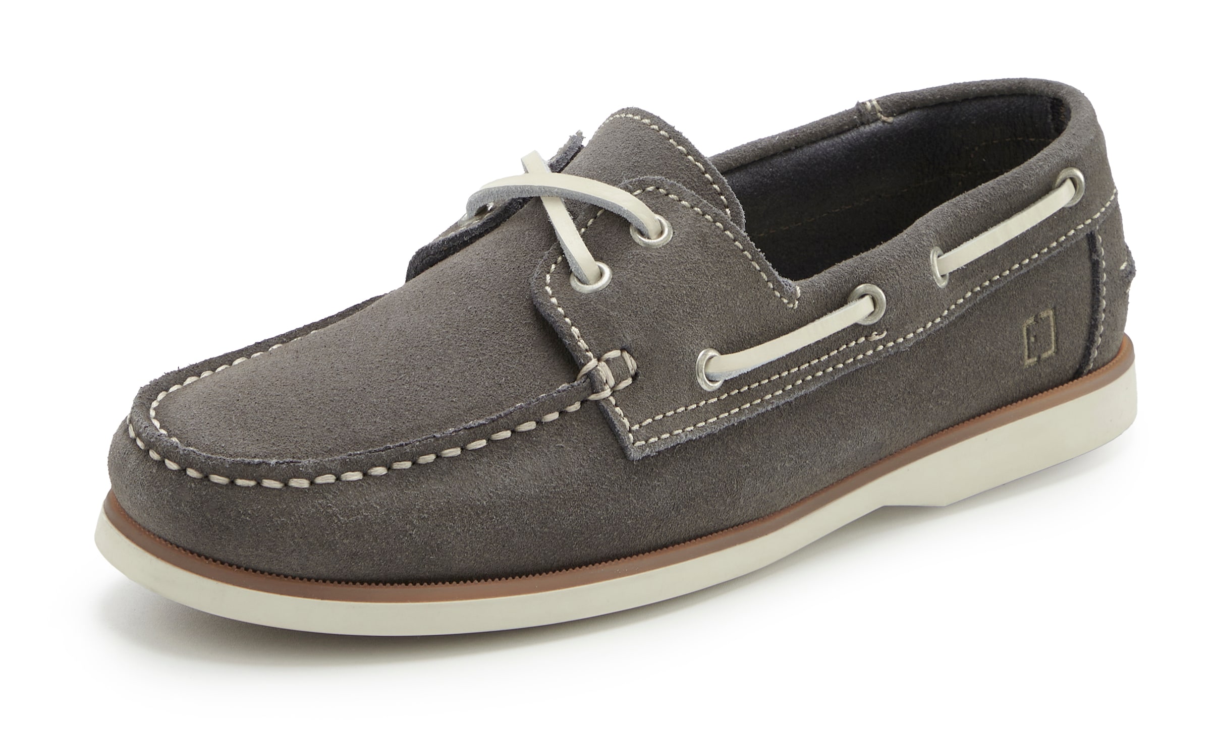 Elbsand Mokassin in Grau: Vorderseite
