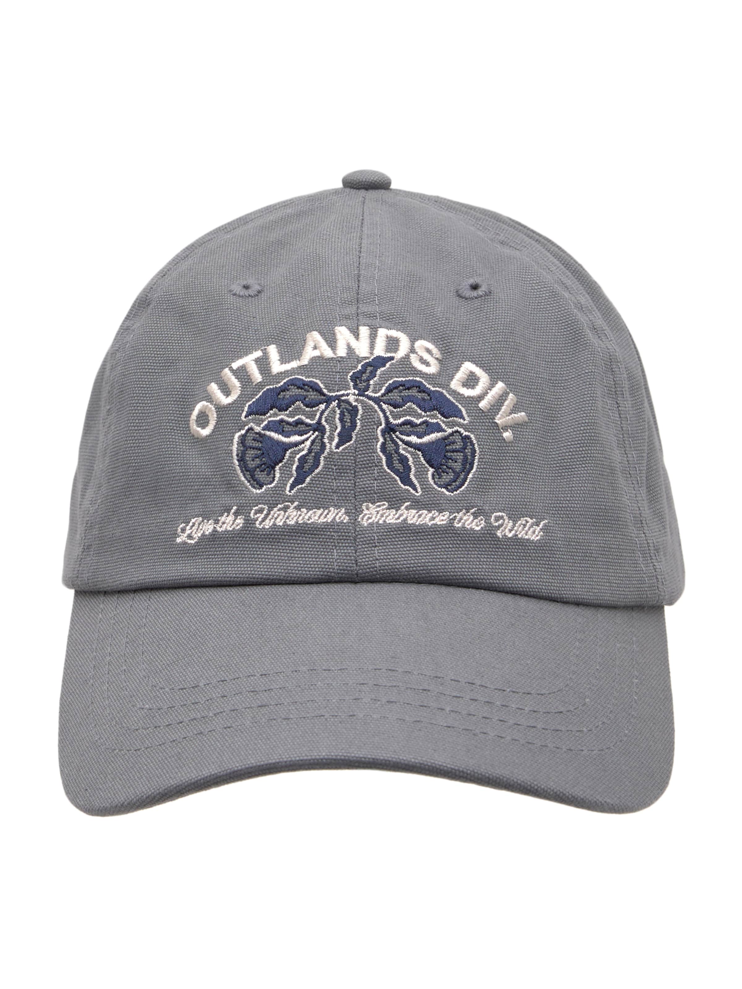 Pull&Bear Шапка с козирка в сиво: отпред