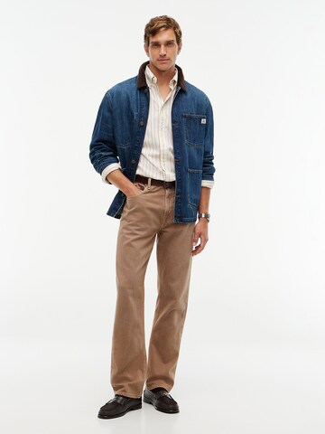 TOMMY HILFIGER Regular Fit Hemd 'Flex' in Beige