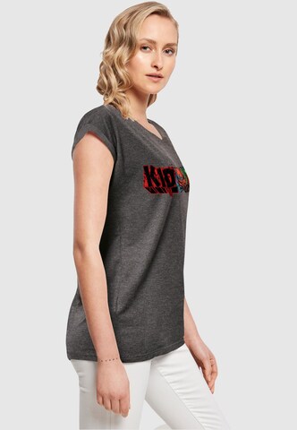 ABSOLUTE CULT T-Shirt 'Ladies Deadpool - Kidpool Saber' in Grau