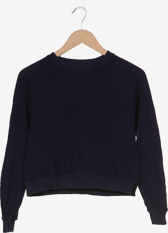 Organic Basics Sweatshirt & Zip-Up Hoodie in XS in Blue: front