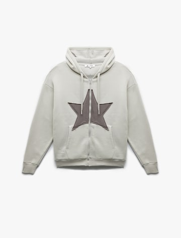 Koton Zip-Up Hoodie in Grey