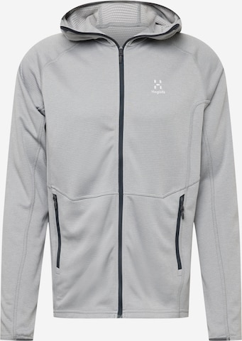 Haglöfs Athletic Fleece Jacket 'Skuta' in Grey: front