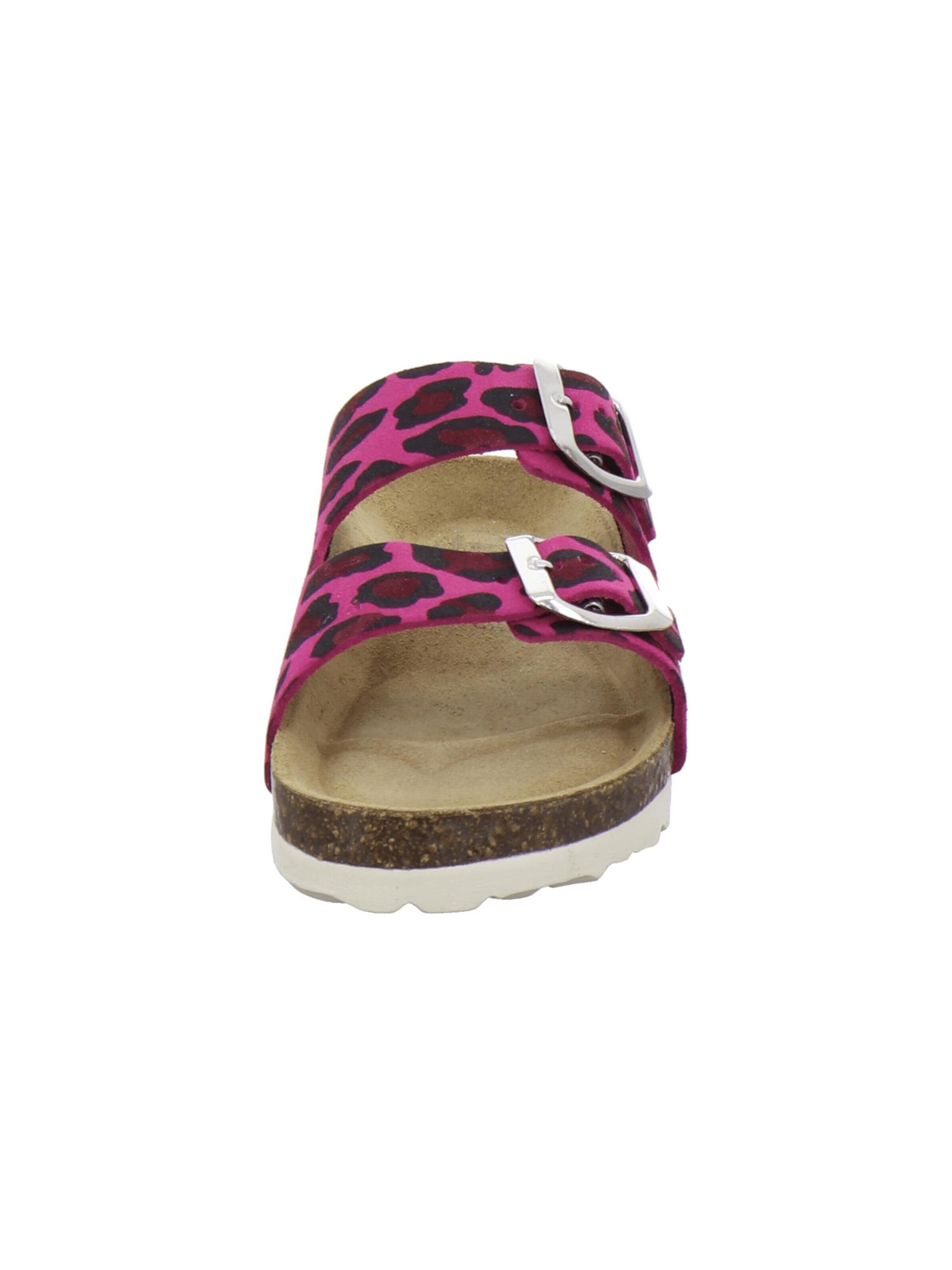 Sandales 'Mädchen Pantoletten Zweischnaller leo-pink' AFS-Schuhe en rose