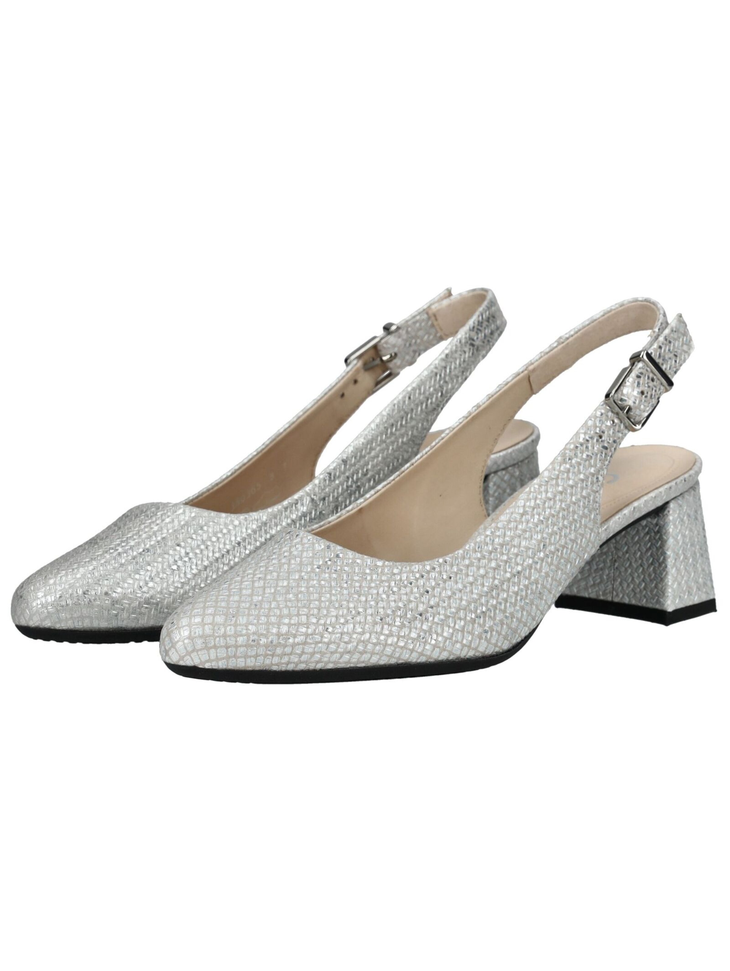 Décolleté sling di GABOR in argento