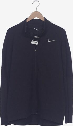 NIKE Sweatshirt & Zip-Up Hoodie in L in Black: front