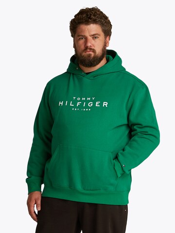Sweat-shirt Tommy Hilfiger Big & Tall en vert : devant