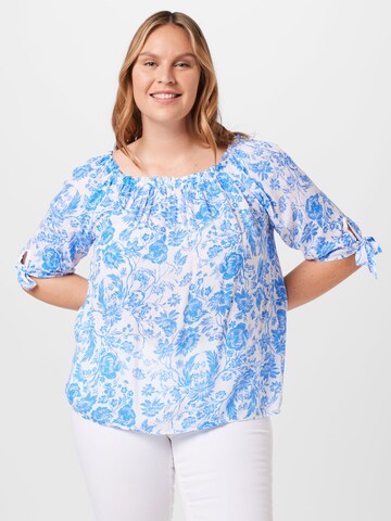 Z-One Blouse 'Lotty' in Blauw: voorkant