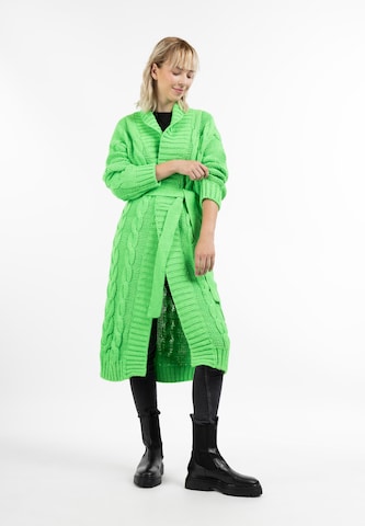 Geacă tricotată 'Blonda' de la MYMO pe verde