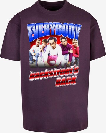 Merchcode Shirt 'Backstreet Boys - Everybody' in Purple: front