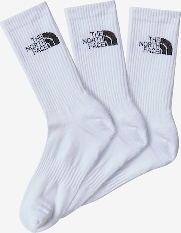 THE NORTH FACE Къси чорапи в бяло: отпред