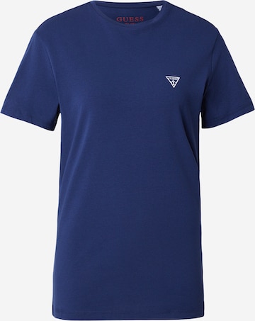 Tricou 'CALEB HERO' de la GUESS pe albastru: față