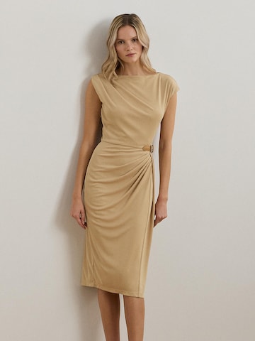 Lauren Ralph Lauren Kjole i beige: forside