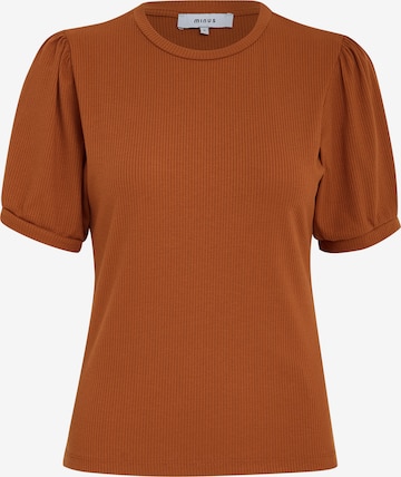 T-shirt 'Johanna' minus en marron : devant