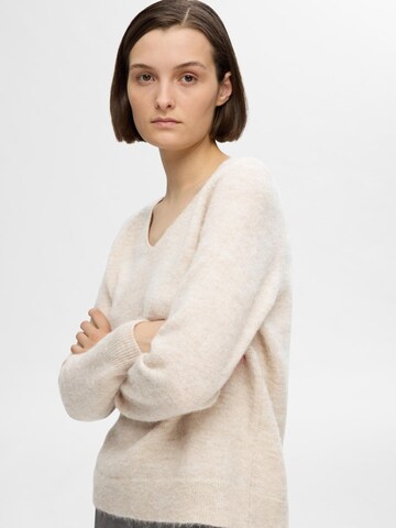 SELECTED FEMME - Jersey 'LULU' en beige