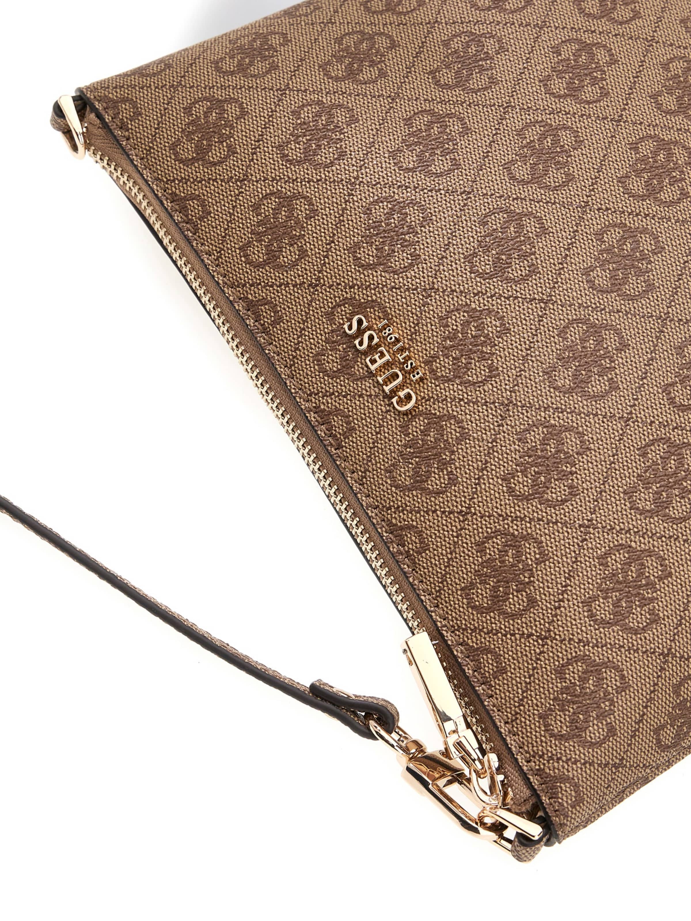 GUESS Taška přes rameno 'MERIDIAN II' – hnědá