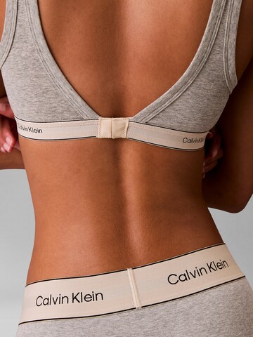 Calvin Klein Bustier BH 'Heritage Cotton Stretch' in Grau