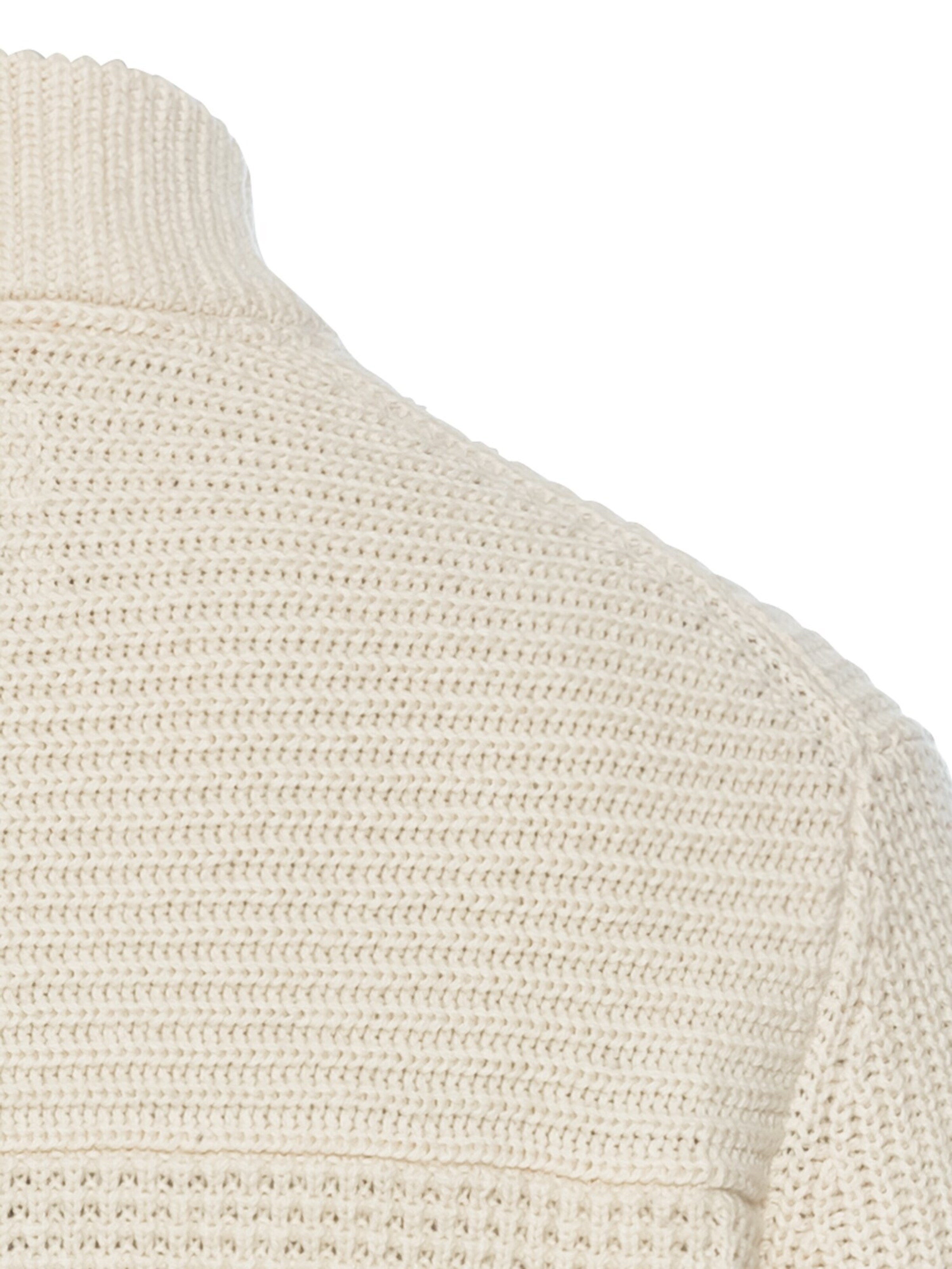 CAMEL ACTIVE Strickjacke mit verstecktem Reißverschluss in Beige