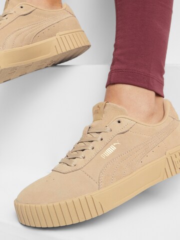 Sneaker low 'Carina 2.0' de la PUMA pe bej: față