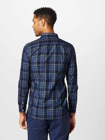 TOMMY HILFIGER Slim fit Button Up Shirt in Blue