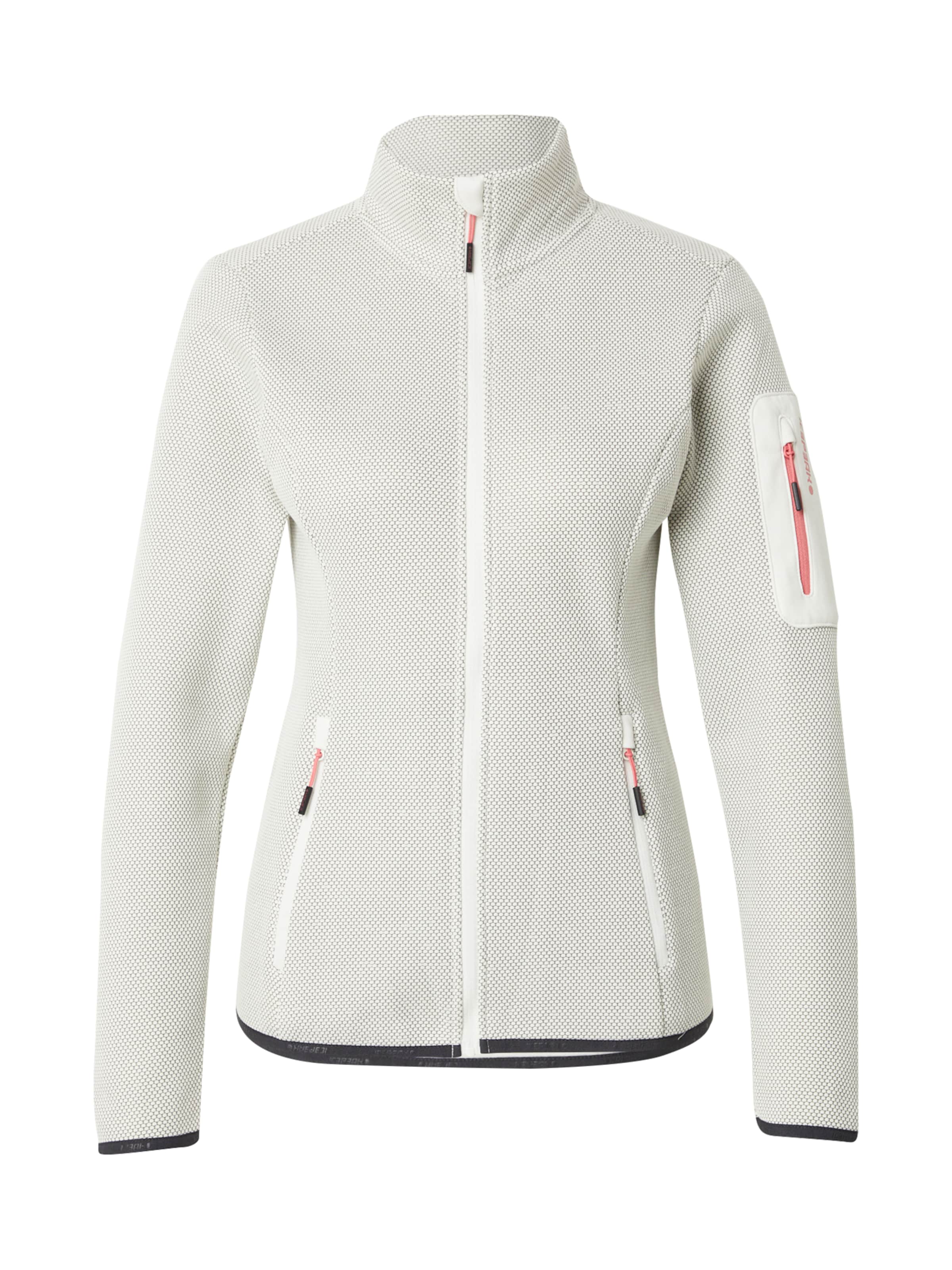 ICEPEAK Λειτουργική ζακέτα φλις 'BOWERSVILLE' σε ροζ: μπροστά