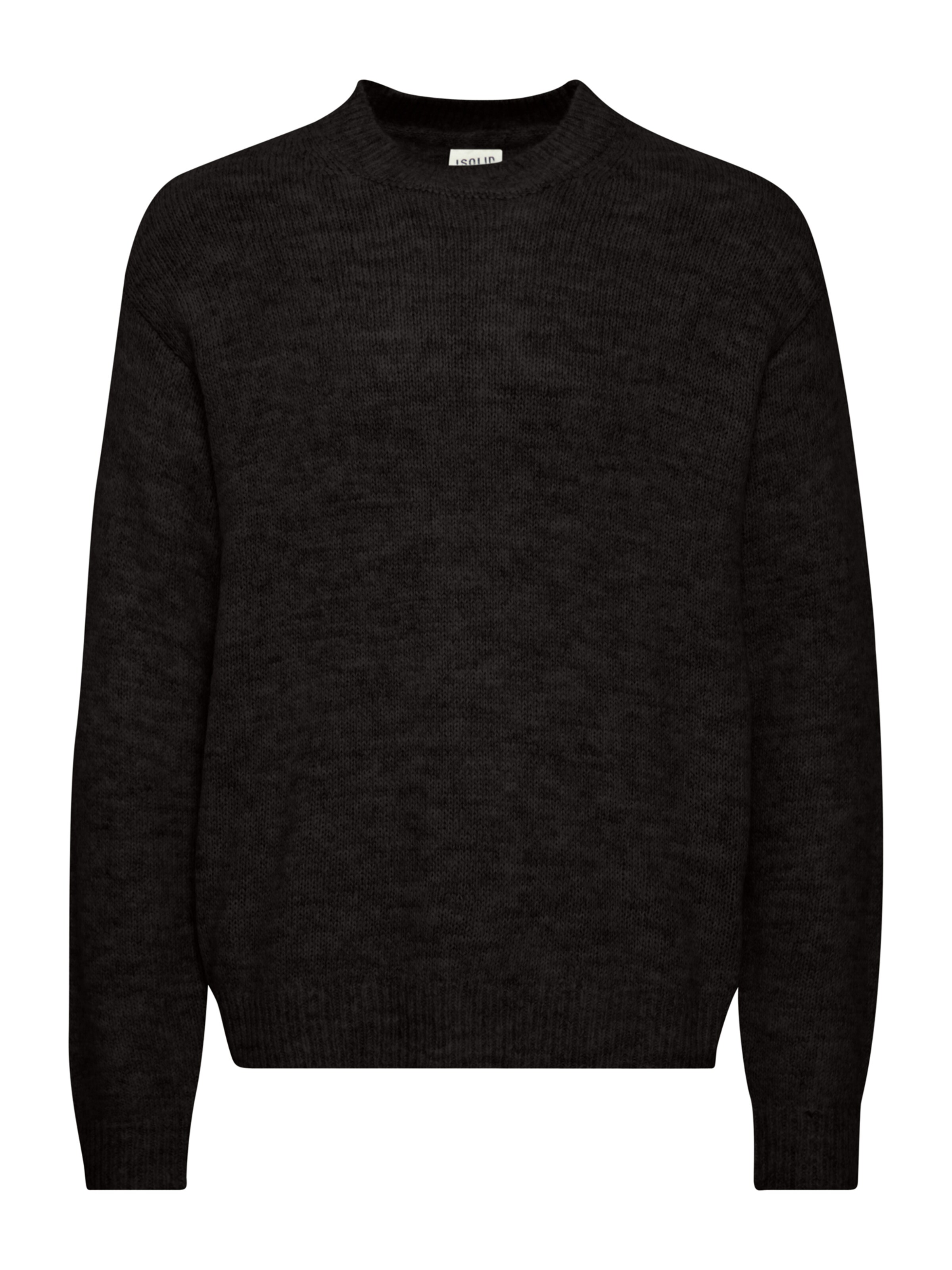 !Solid Pullover 'Hamdani' in Schwarz: Vorderseite