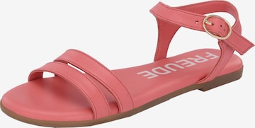 FREUDE Strap Sandals 'Asti' in Pink: front