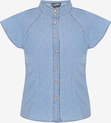 DreiMaster Vintage Bluse in Blau: Vorderseite