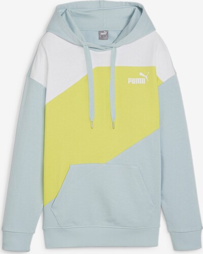 PUMA Sweatshirt 'POWER' in de kleur Aqua / Limoen / Wit, Productweergave