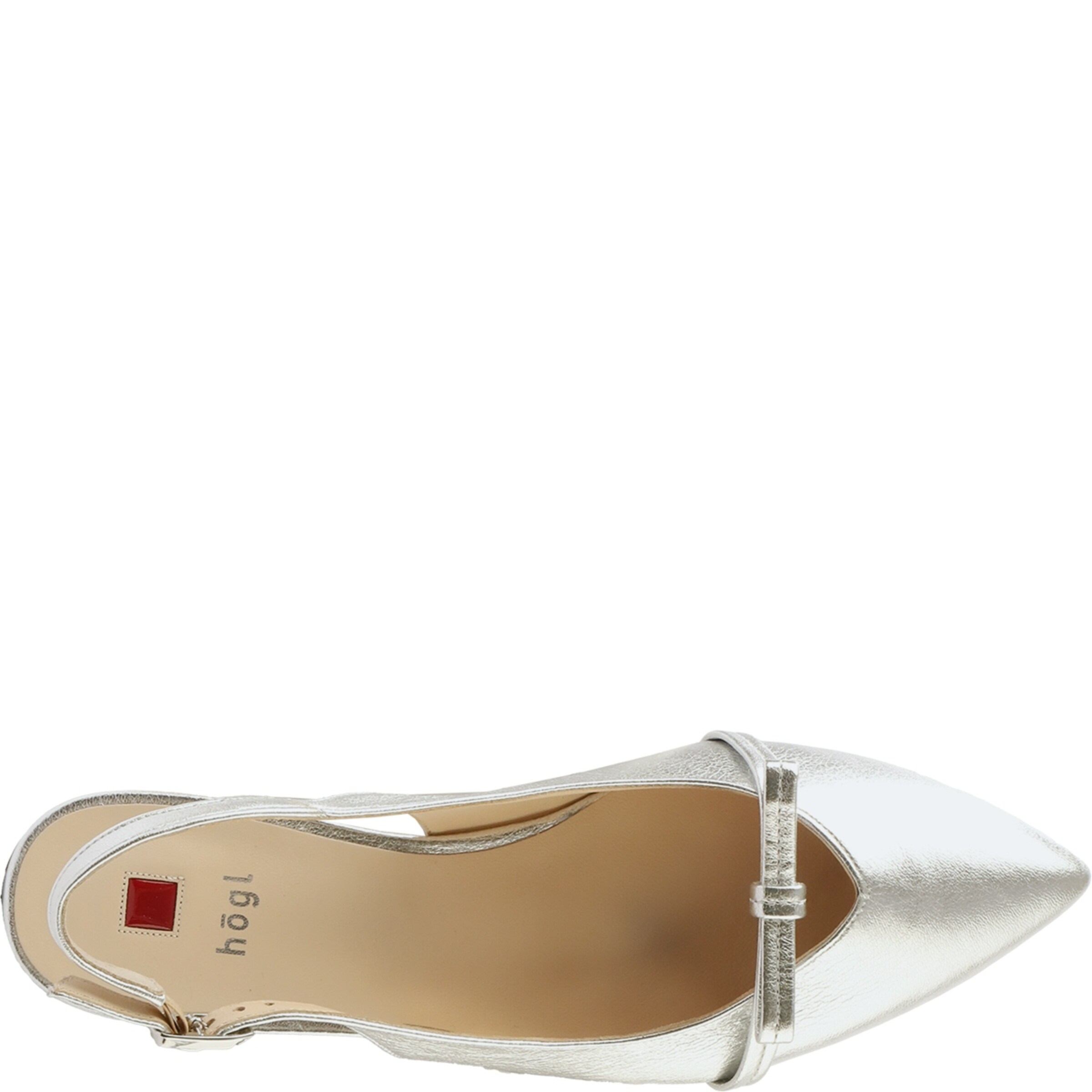 Högl Riemchenballerina 'Pretty' in Silber