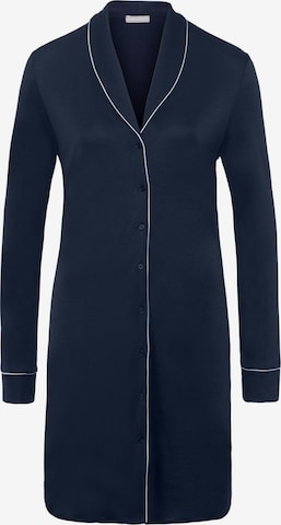 Hanro Nachthemd 'Natural Comfort' in Blau: Vorderseite