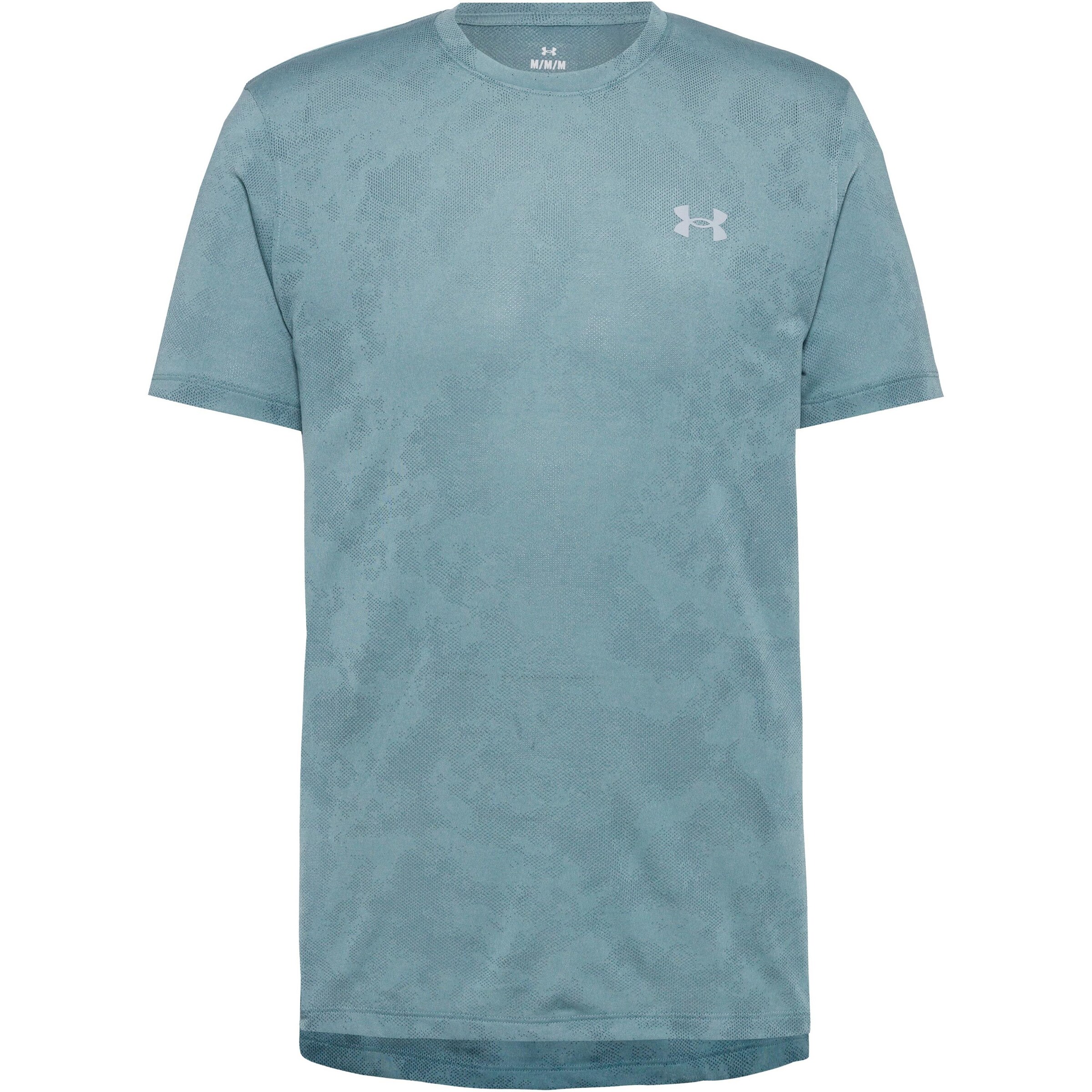 UNDER ARMOUR Performance shirt 'Launch Camo' in Green: front