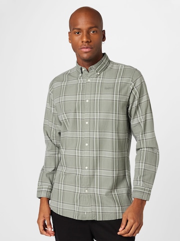 Pepe Jeans Regular fit Button Up Shirt 'LEE' in Green: front