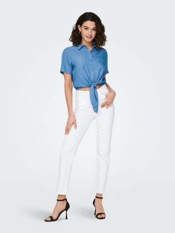 ONLY Baggy Jeans 'Emily' in Wit: voorkant