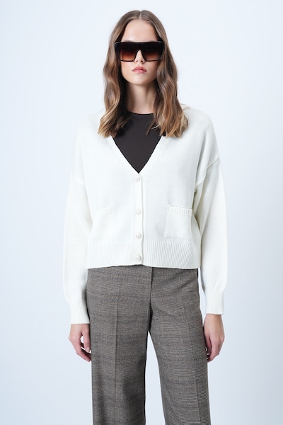 Trend Alaçatı Stili Cardigan i XS-XL i ecru, Produktvisning